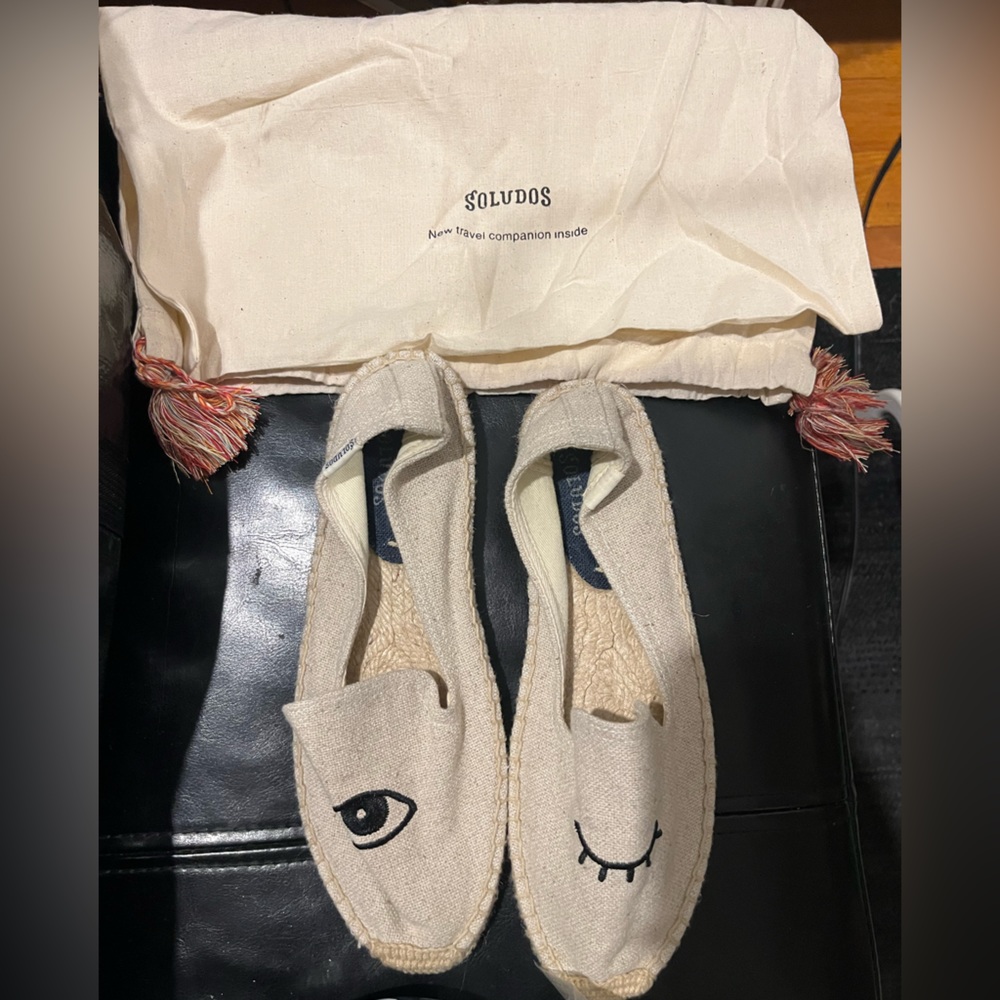 Soludos Winking Eye Espadrille Flats